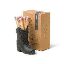 Load image into Gallery viewer, Cowboy Boot Matchstick Holder, Black