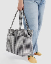 Load image into Gallery viewer, BAGGU Cloud Carry On, Black &amp; White Gingham