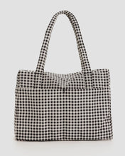 Load image into Gallery viewer, BAGGU Cloud Carry On, Black &amp; White Gingham