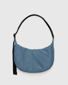 BAGGU Crescent Bag, Digital Denim