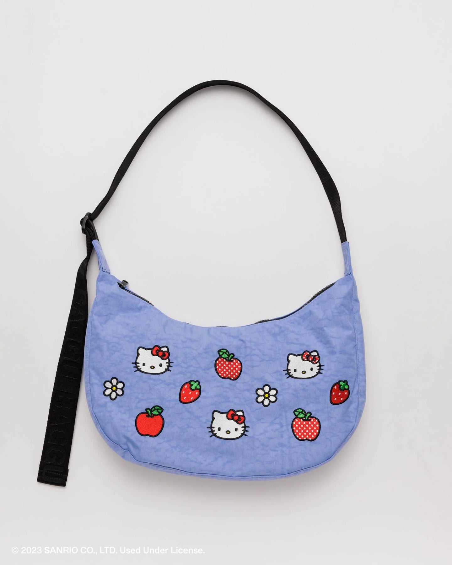 BAGGU Crescent Bag, Embroidered Hello Kitty