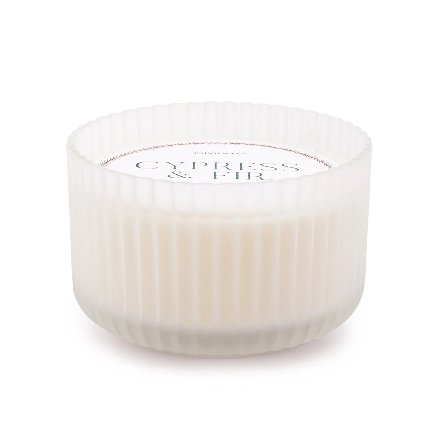 Cypress & Fir - Large 3 Wick White Frosted Glass