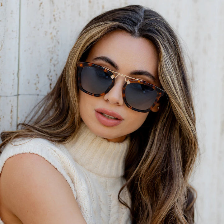 Demi Sunglasses, Whiskey Brown Tortoise