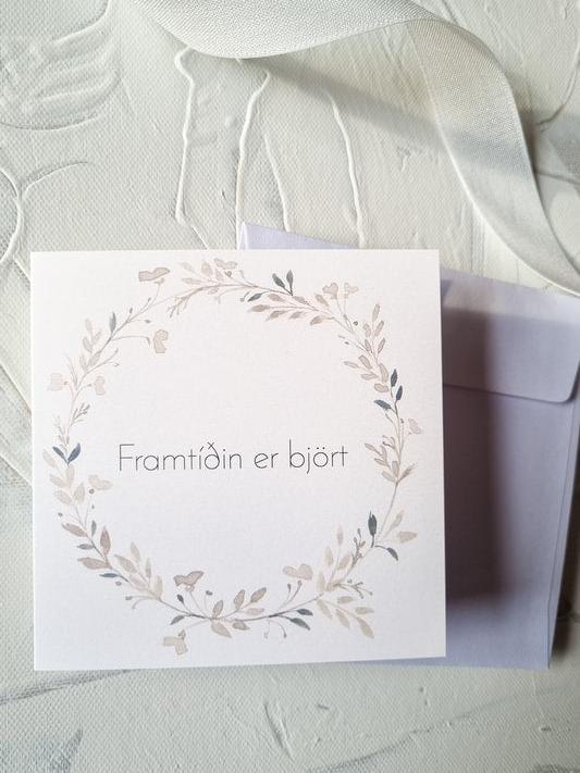 Watercolour Card, Framtíðin Er Björt