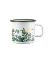Load image into Gallery viewer, Moomin Enamel Mug - In the Garden, 3,7dl