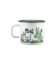 Load image into Gallery viewer, Moomin Enamel Mug - In the Garden, 3,7dl