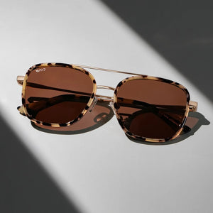 Gia Sunglasses, Beige Tortoise