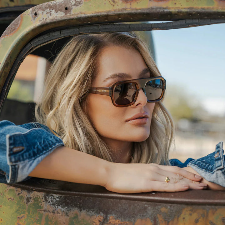 WMP Harlee Sunglasses, Caramel Brown