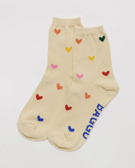 BAGGU Crew Socks Hearts