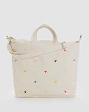 Load image into Gallery viewer, BAGGU Horizontal Zip Tote, Embroidered Heart