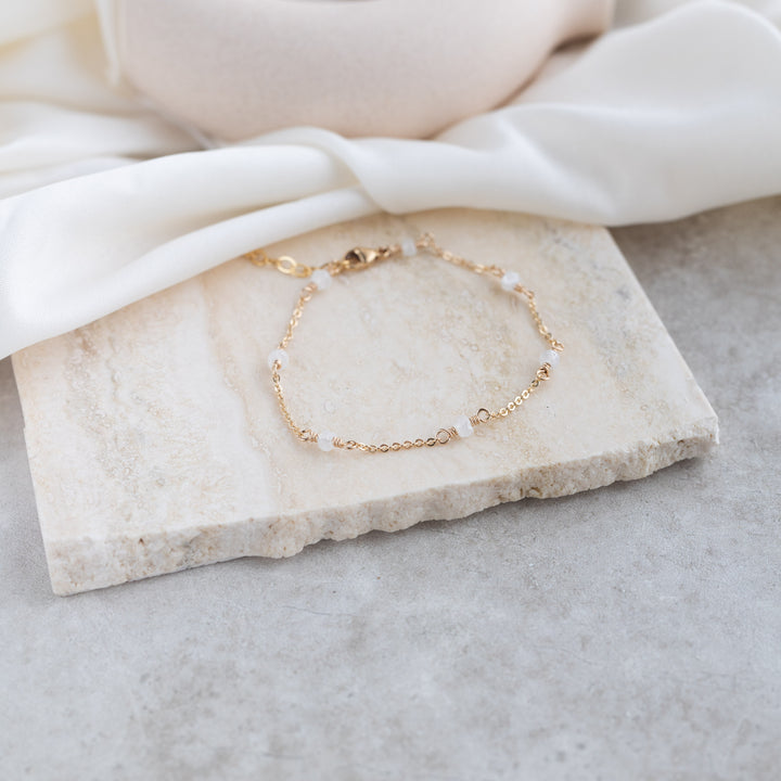 Moonstone armband