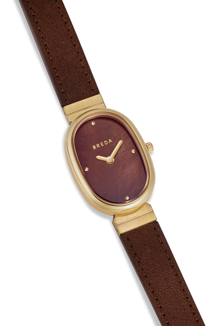 Breda - Jane Leather Watch, Brown
