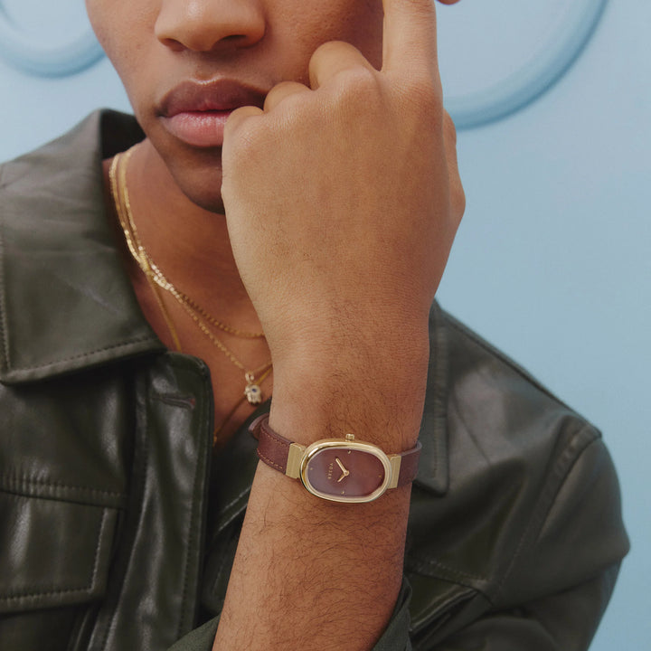 Breda - Jane Leather Watch, Brown