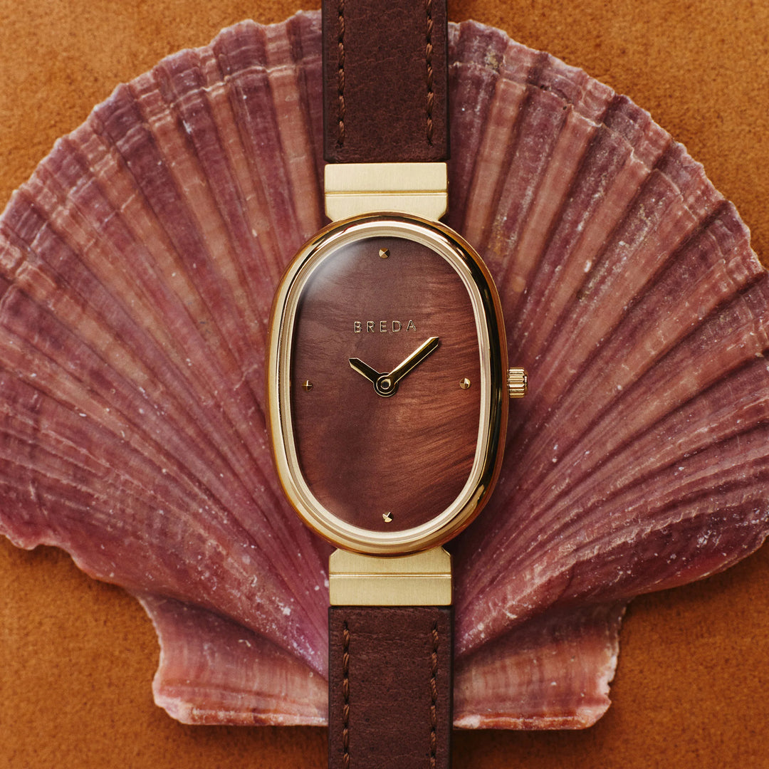 Breda - Jane Leather Watch, Brown