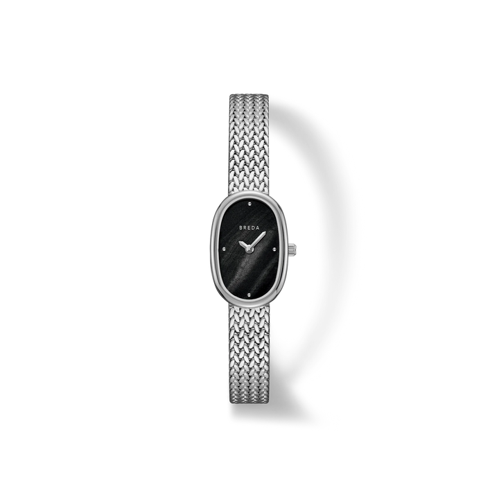 Breda - Jane Mini Watch, Tethered Silver &amp; Black