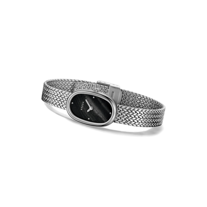 Breda - Jane Mini Watch, Tethered Silver &amp; Black
