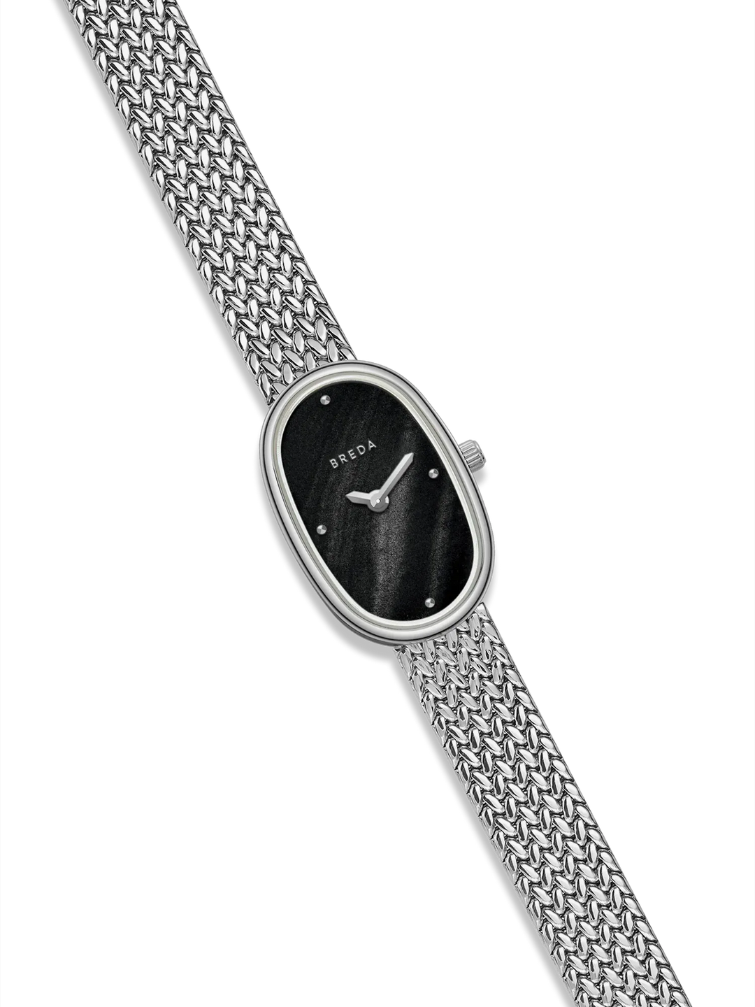 Breda - Jane Mini Watch, Tethered Silver &amp; Black