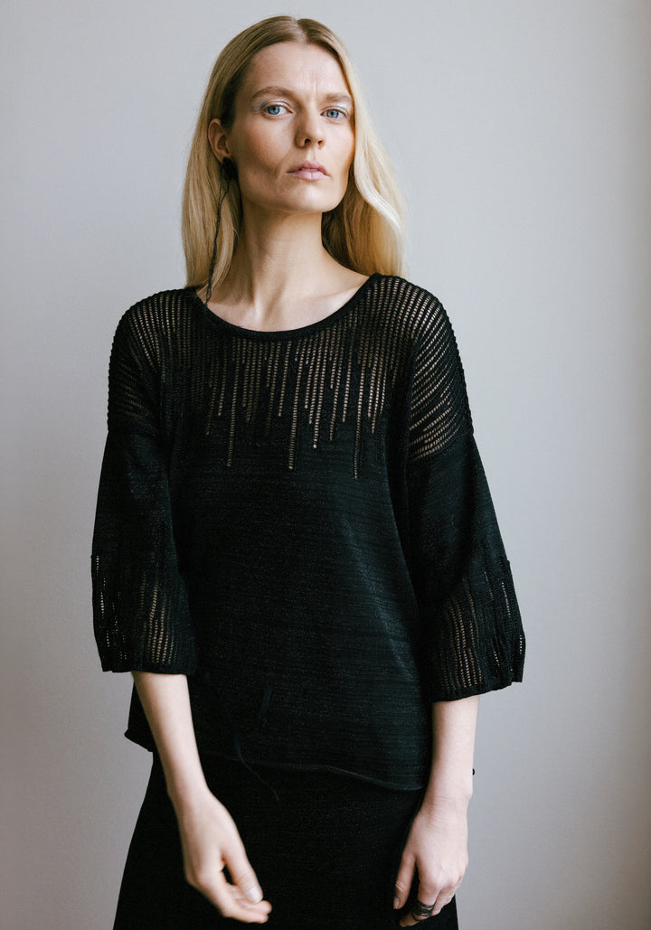 MAGNEA - Kloe Top / Black Sparkle
