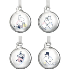 Hlaða mynd inn í gallerískoðara, Muurla Moomin Let it Snow Decoration Ball, Set of 4