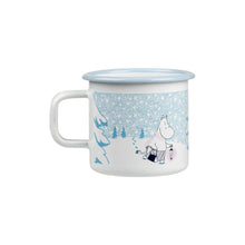 Load image into Gallery viewer, Muurla Moomin Let it Snow Enamel Mug, 3,7dl