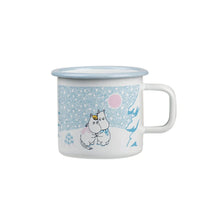 Load image into Gallery viewer, Muurla Moomin Let it Snow Enamel Mug, 3,7dl