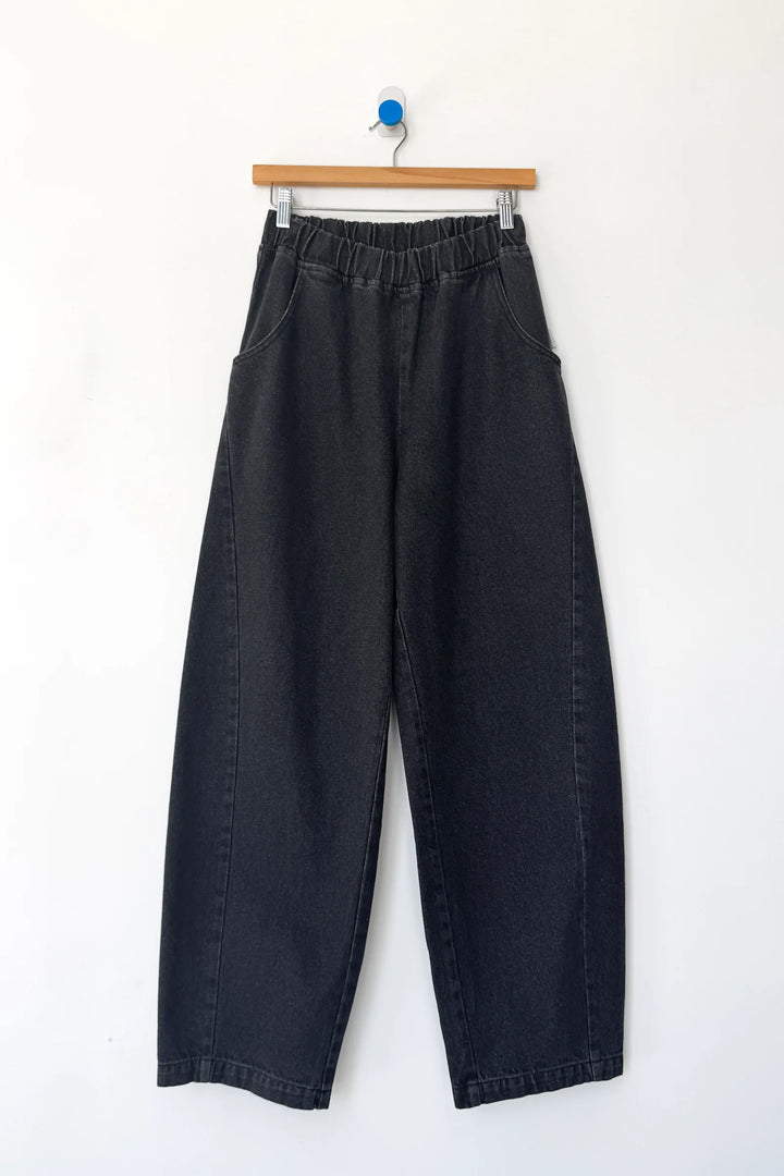 Long Arc Pants, Black Denim