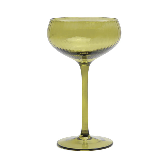 Cocktail Glasses, Set of 2 Olive