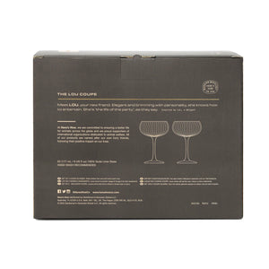 Cocktail Glasses, Set of 2 Smoke