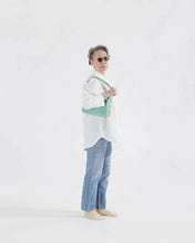 Load image into Gallery viewer, BAGGU Mini Nylon Shoulder Bag, Green Gingham