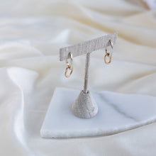 Load image into Gallery viewer, Linked Vök Huggies, Mixed Metal