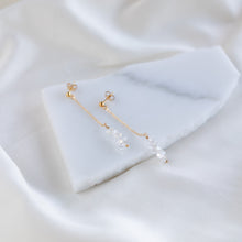 Load image into Gallery viewer, Stacked Herkimer Earrings