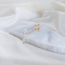 Load image into Gallery viewer, Stacked Herkimer Earrings