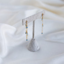 Load image into Gallery viewer, Aquamarine Tassel Earrings