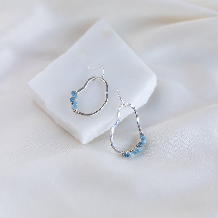 Vök eyrnalokkar, Aquamarine