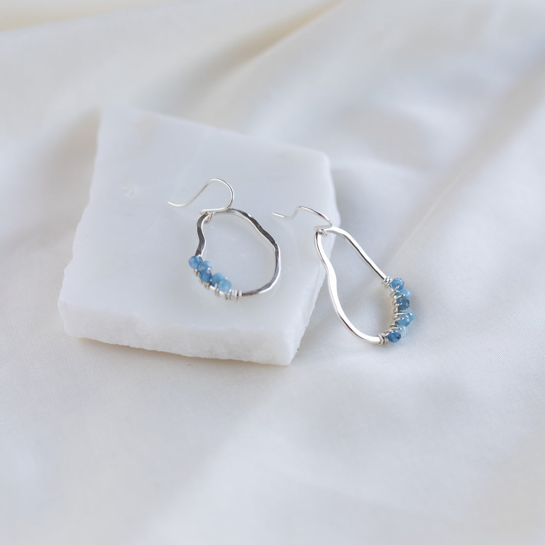 Vök eyrnalokkar, Aquamarine