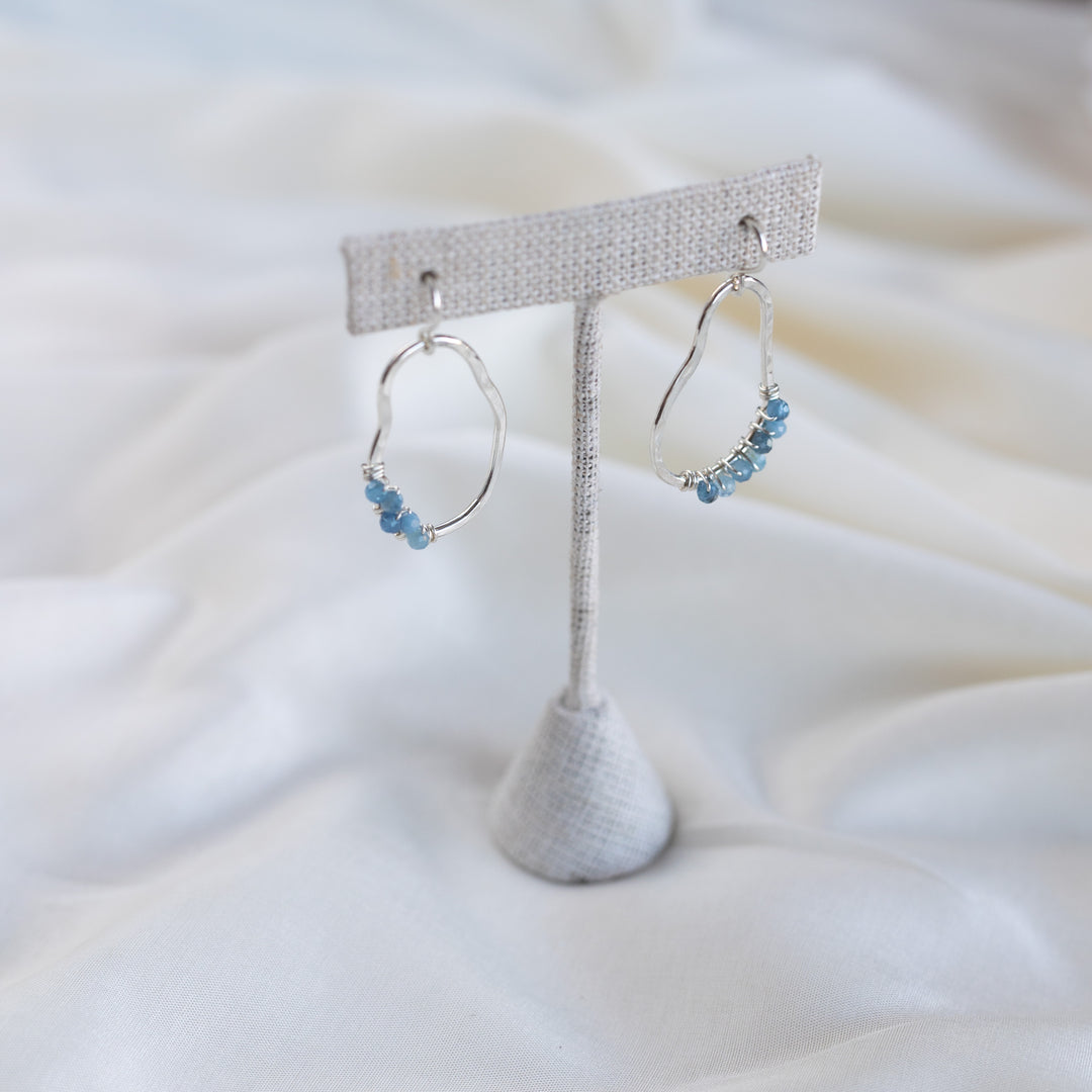 Vök eyrnalokkar, Aquamarine