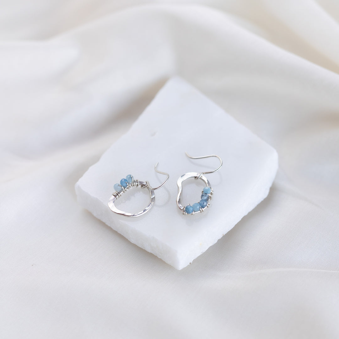 Vök eyrnalokkar, Aquamarine