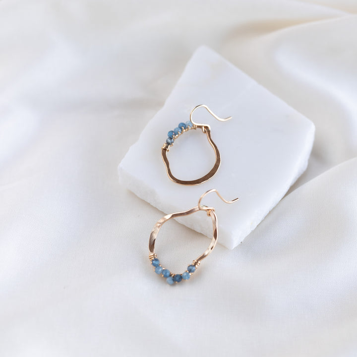 Vök eyrnalokkar, Aquamarine