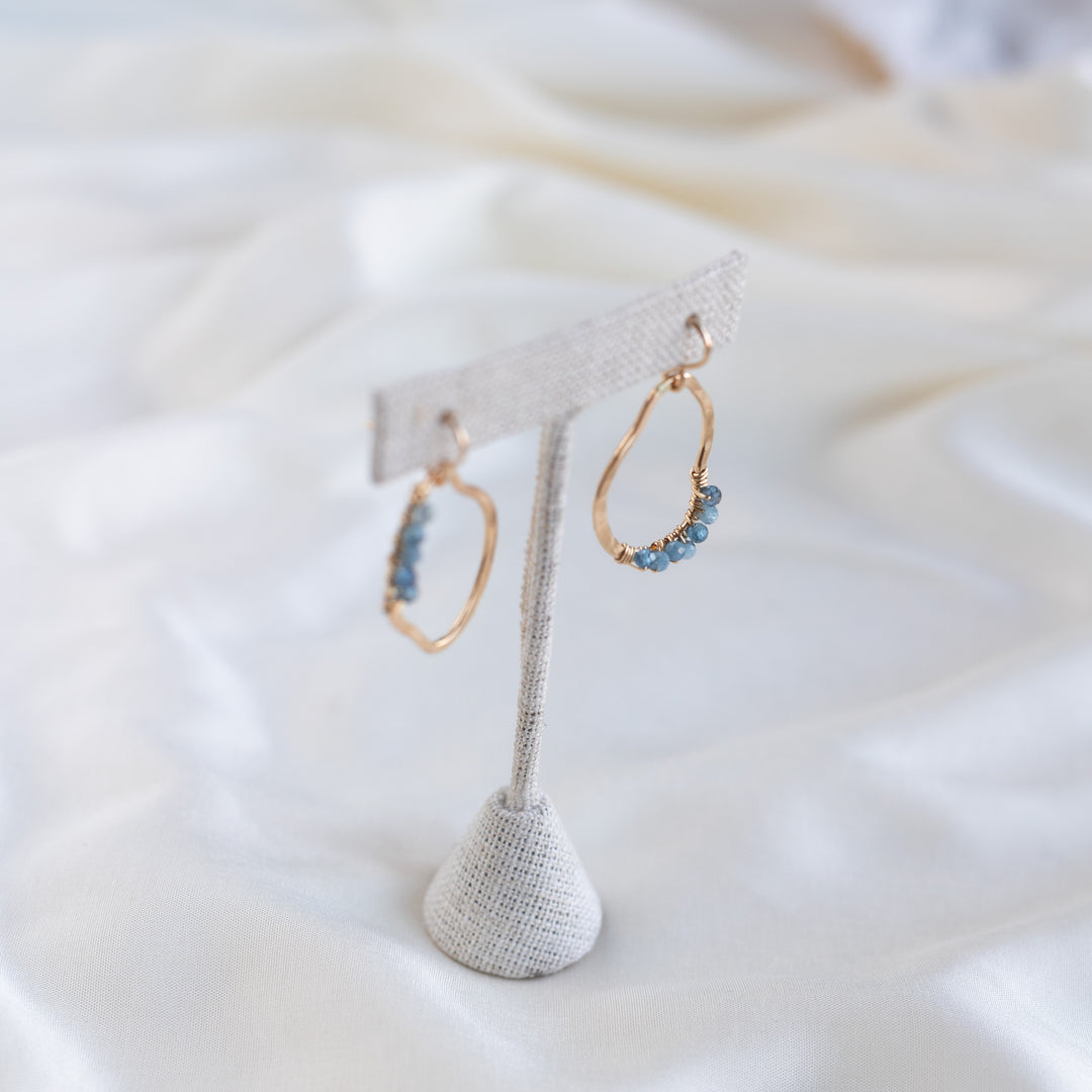 Vök eyrnalokkar, Aquamarine