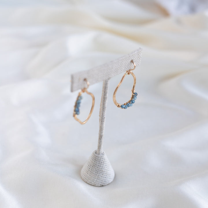 Vök eyrnalokkar, Aquamarine