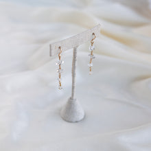 Load image into Gallery viewer, Tiered Herkimer Earrings