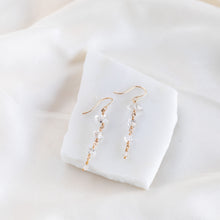 Load image into Gallery viewer, Tiered Herkimer Earrings