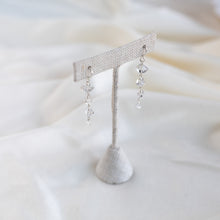 Load image into Gallery viewer, Tiered Herkimer Earrings