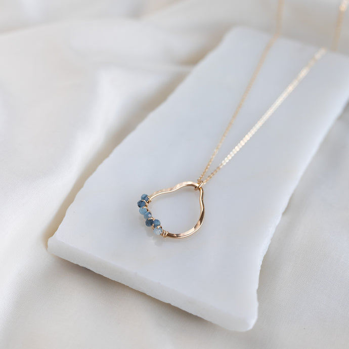 Vök Necklace, Aquamarine
