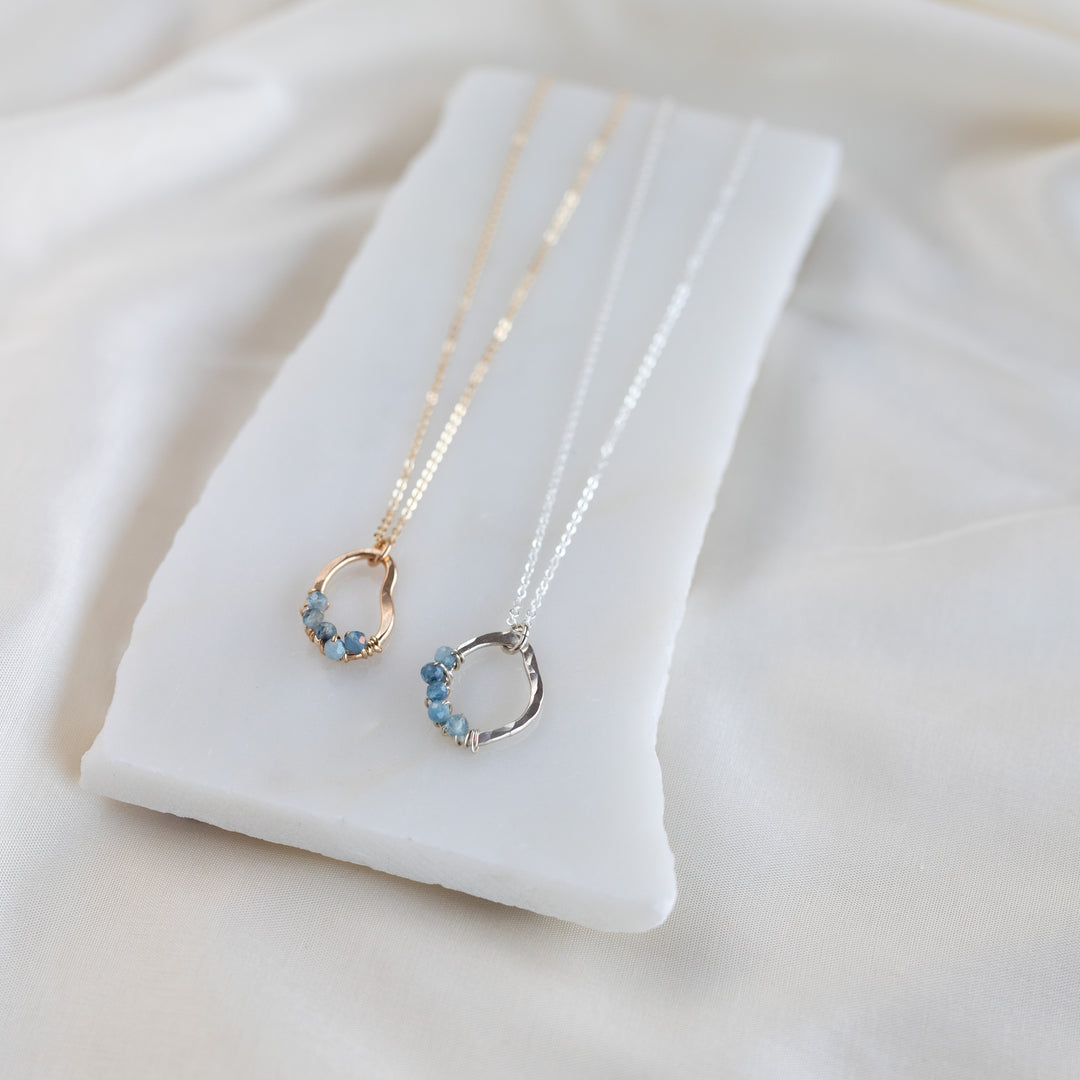 Vök hálsmen, Aquamarine