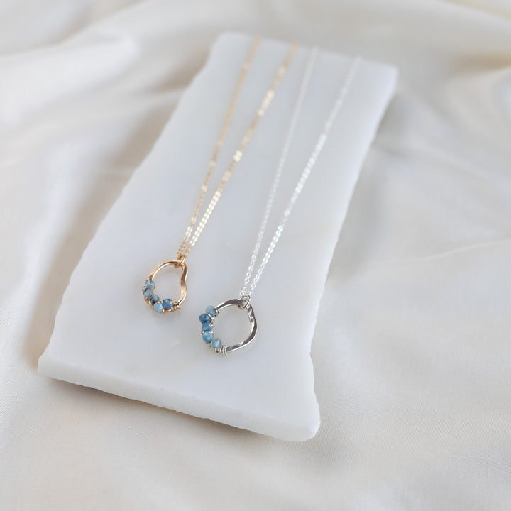 Vök hálsmen, Aquamarine