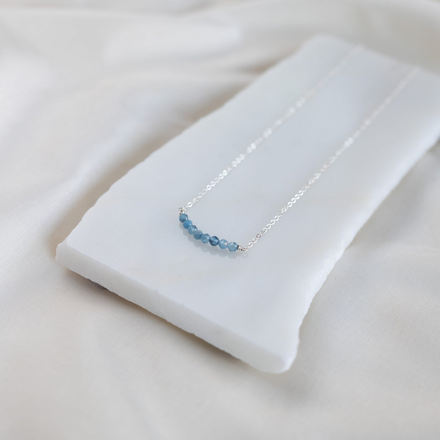 Stacked Aquamarine Necklace