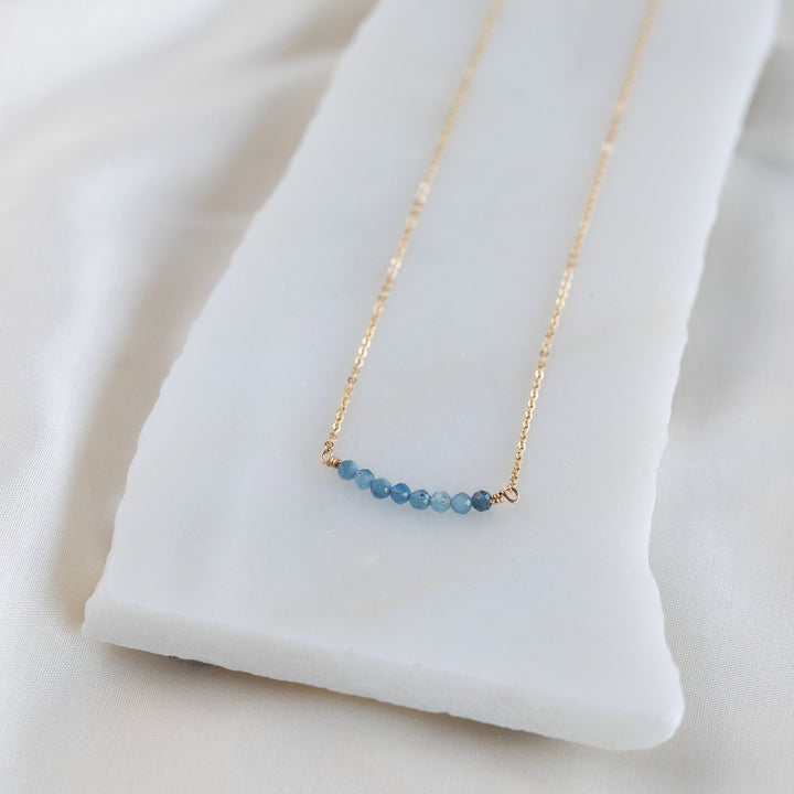Stacked Aquamarine hálsmen