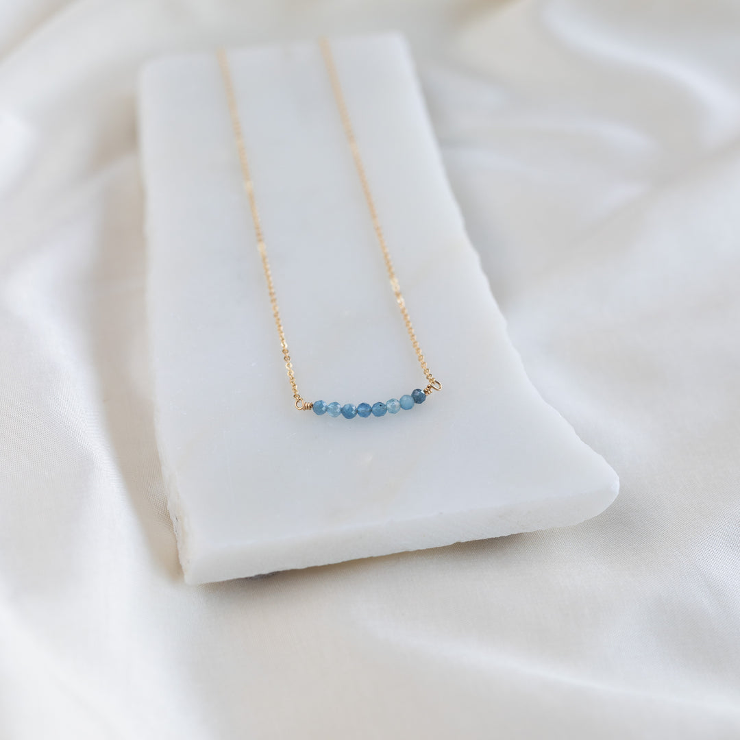Stacked Aquamarine hálsmen