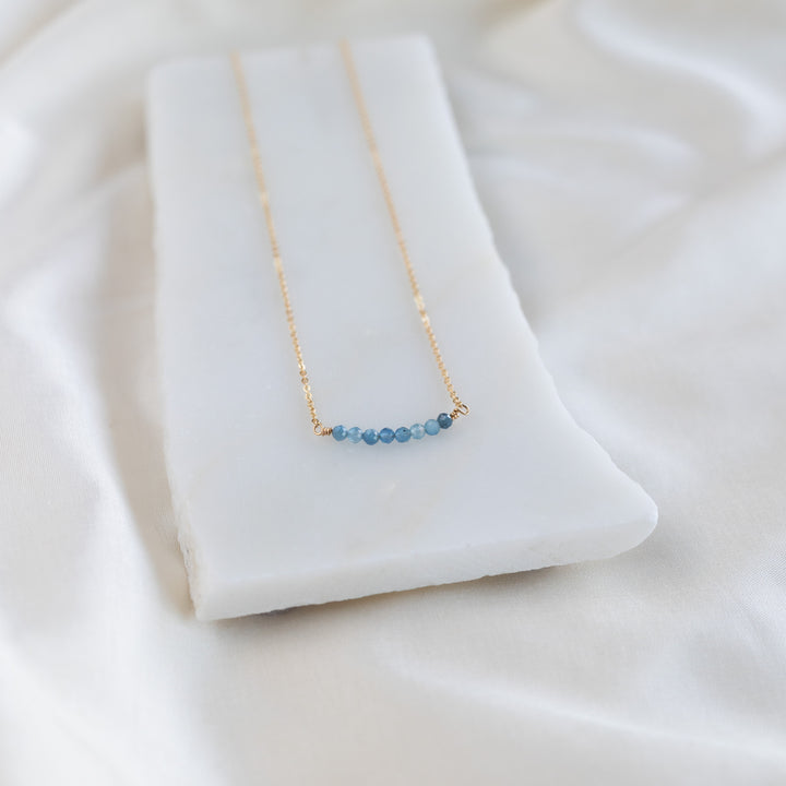 Stacked Aquamarine hálsmen